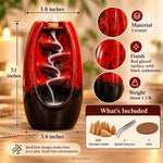 Ceramic Waterfall Incense Burner