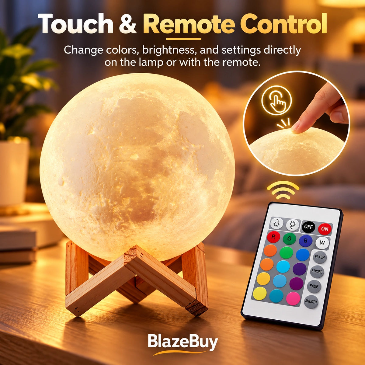 LOGROTATE Moon Lamp