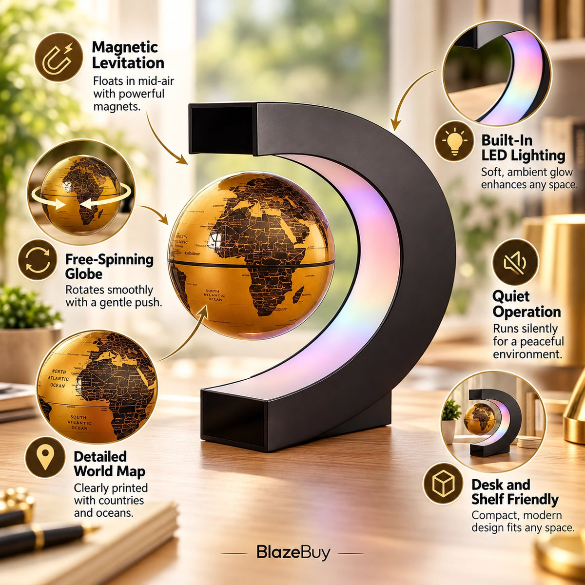 Magnetic Floating Globe
