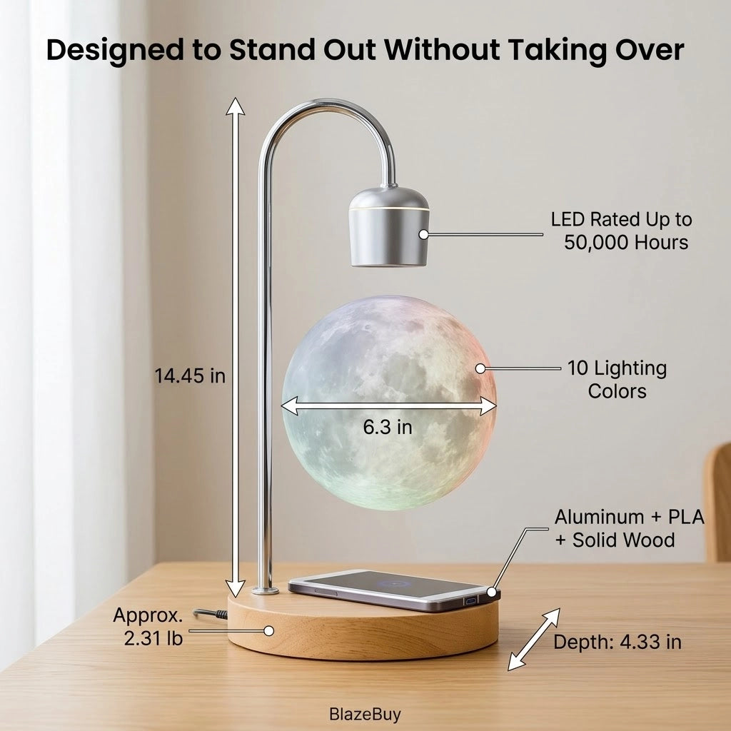Floatidea Levitating Moon Lamp