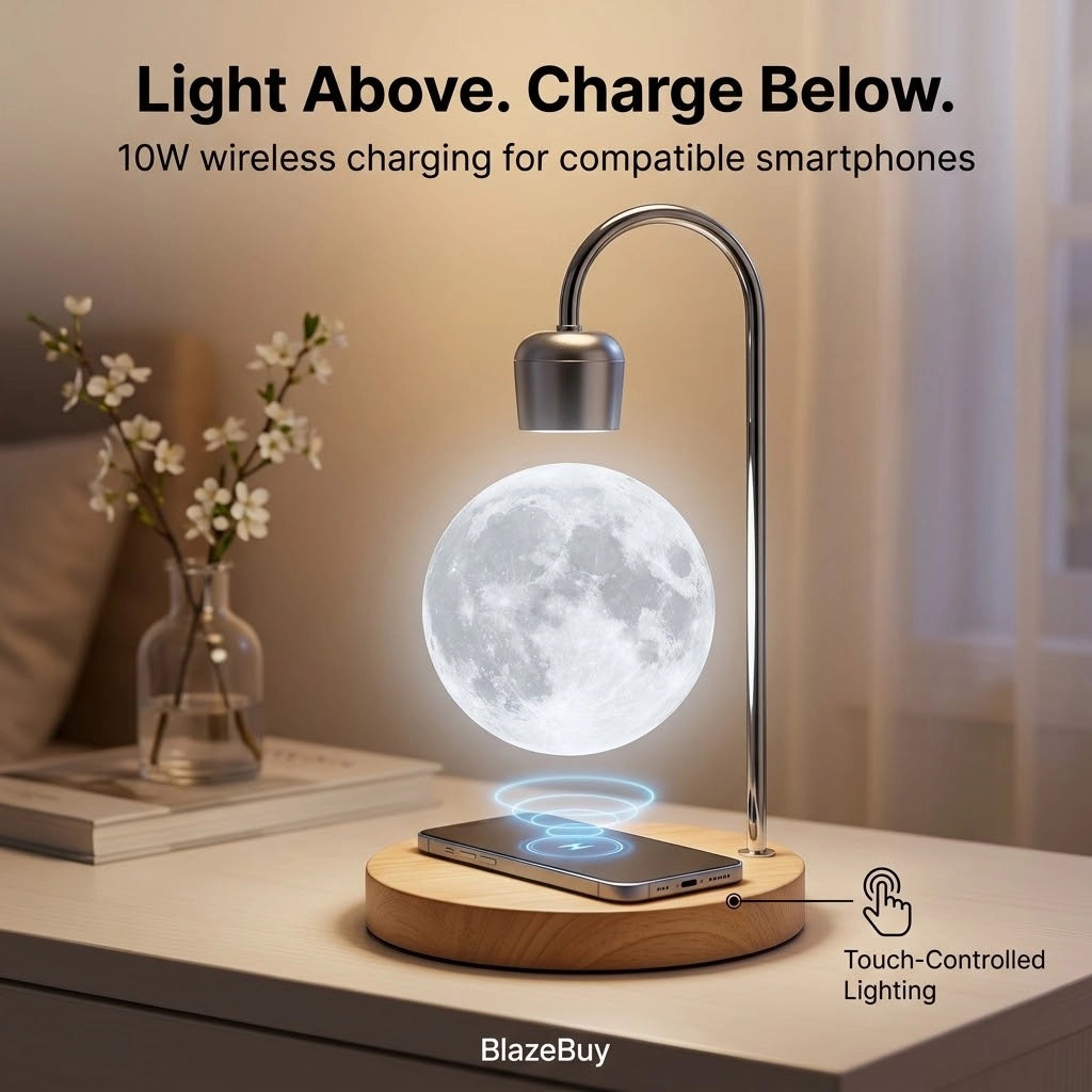 Floatidea Levitating Moon Lamp