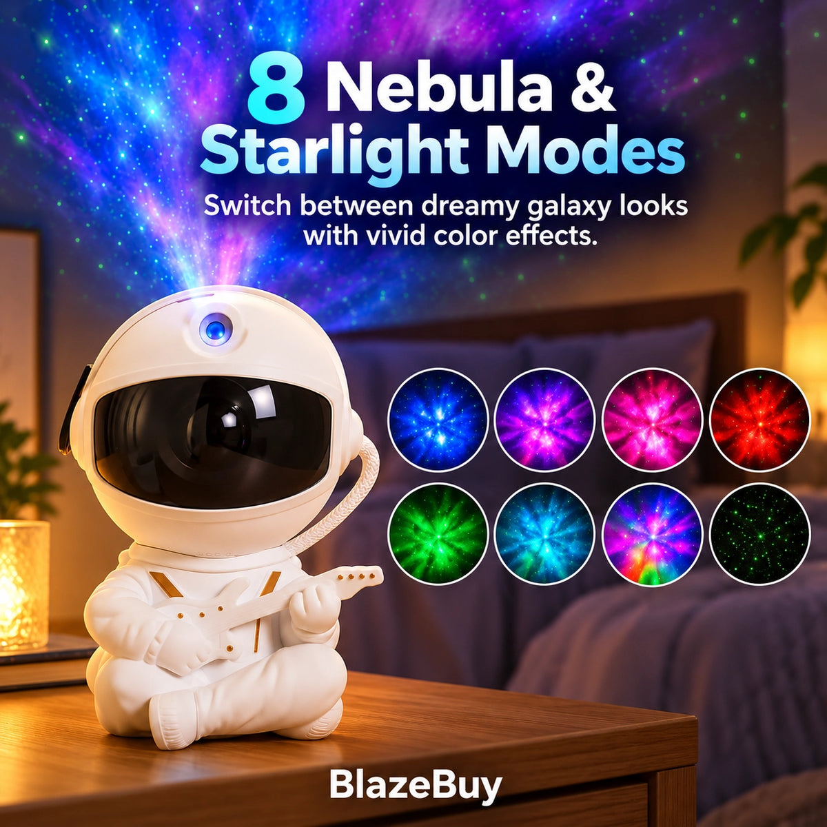Astronaut Galaxy Projector Lamp