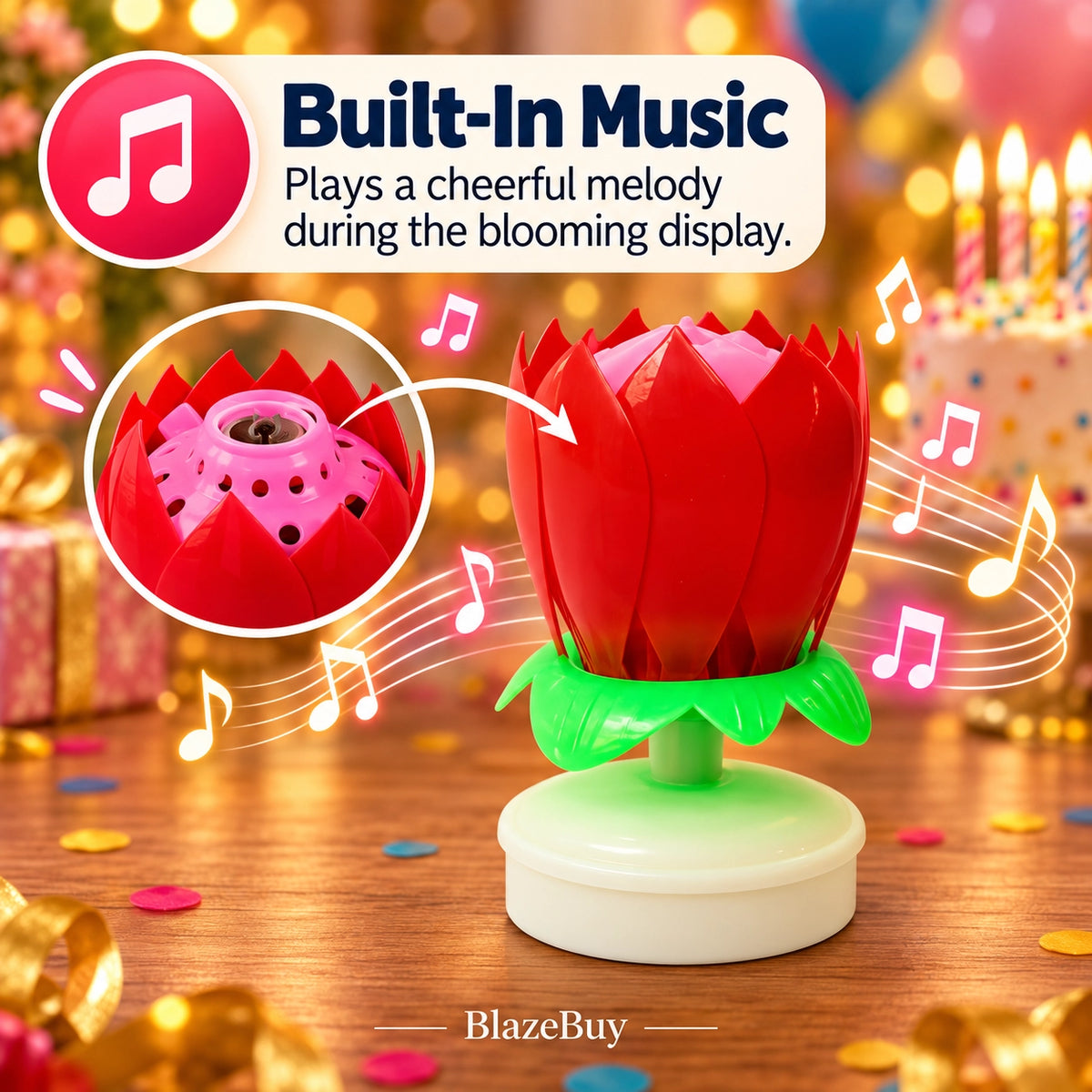 SerenadeBloom  Birthday Candle