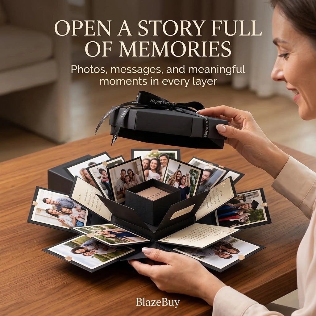 Black Explosion Photo Box