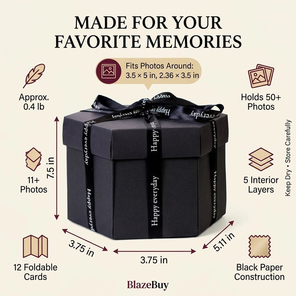 Black Explosion Photo Box