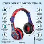 Spiderman Kids Bluetooth Headphones
