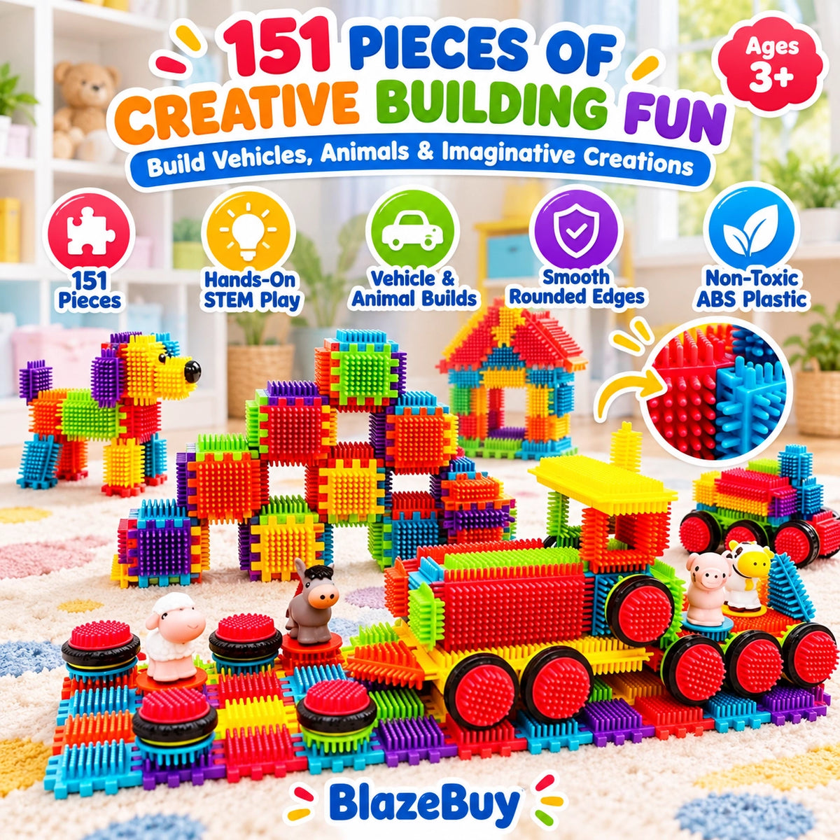 Hedgehog Building Block Set