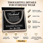 Husband Cuban Chain Necklace