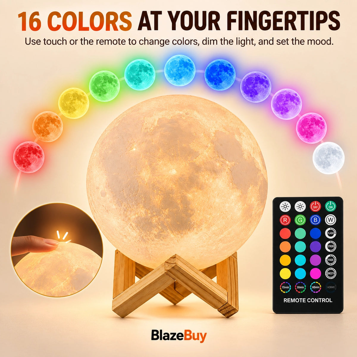 3D Moon Light Lamp