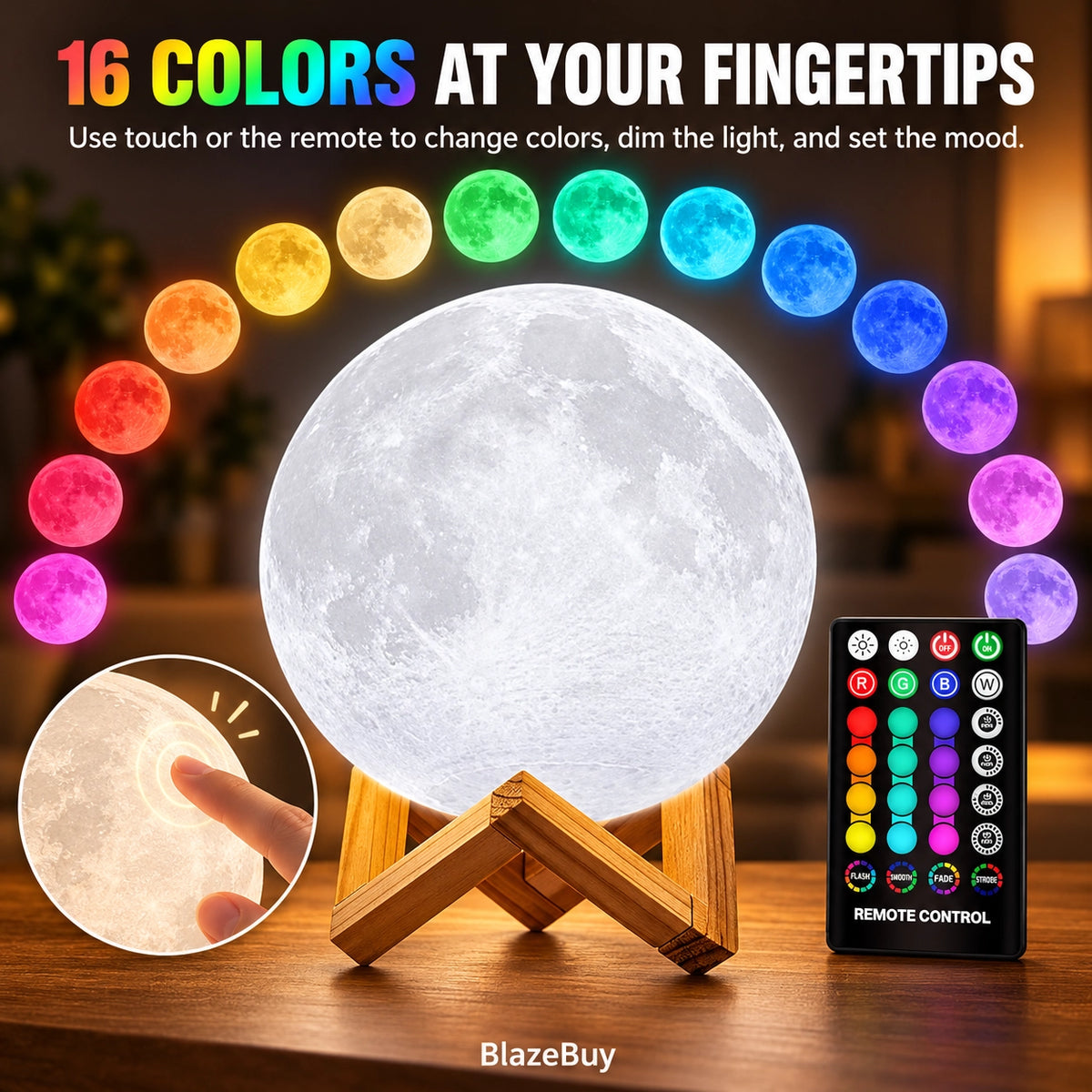 3D Moon Light Lamp