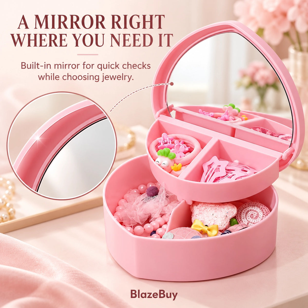 Heart Jewelry Organizer Set