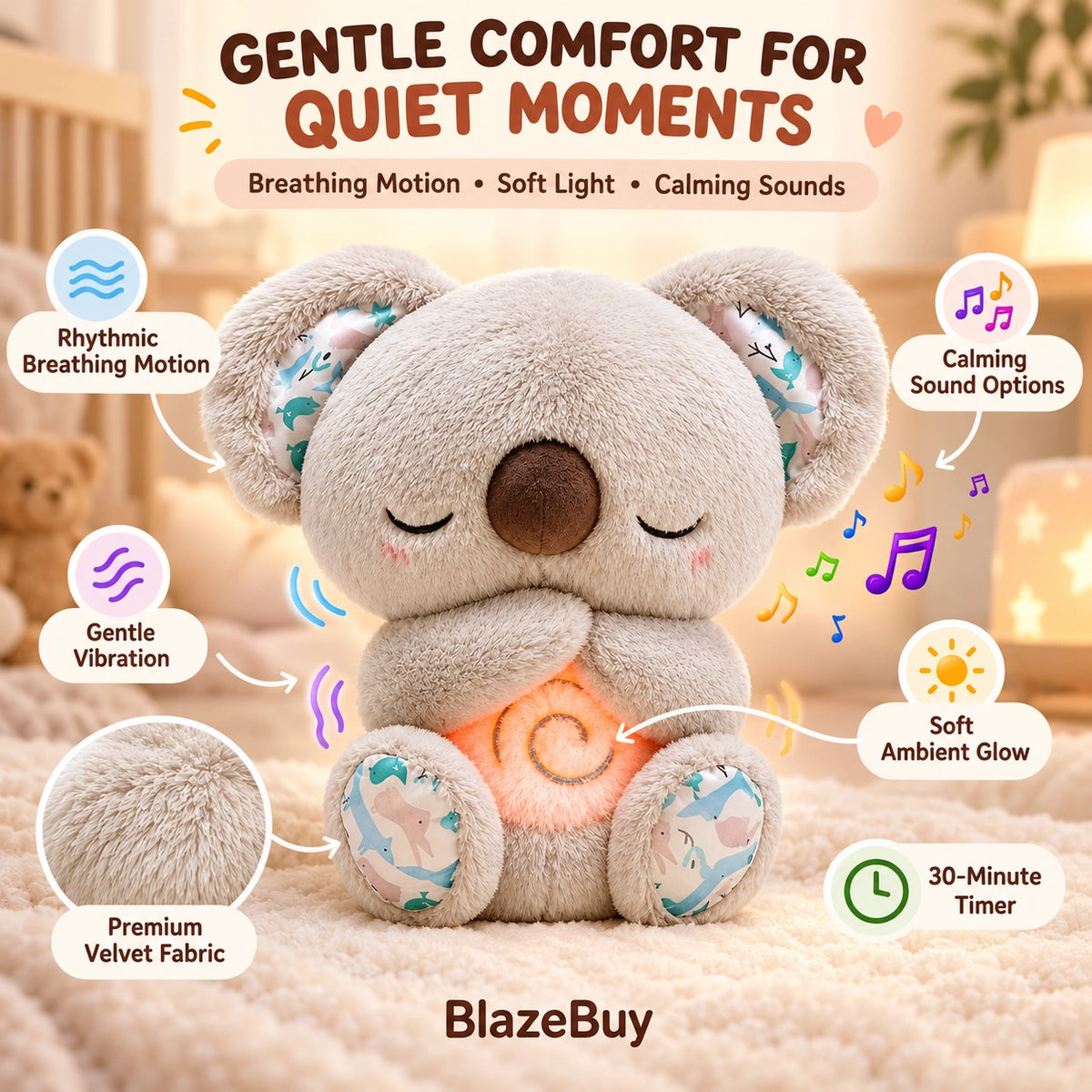 Relief Koala Breathing Plush