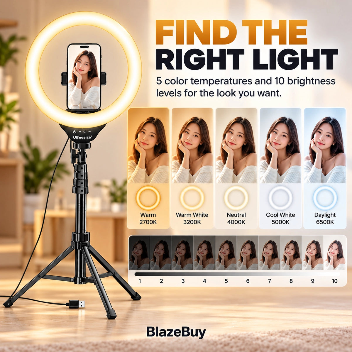 12-Inch Selfie Ring Light Kit