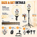 12-Inch Selfie Ring Light Kit