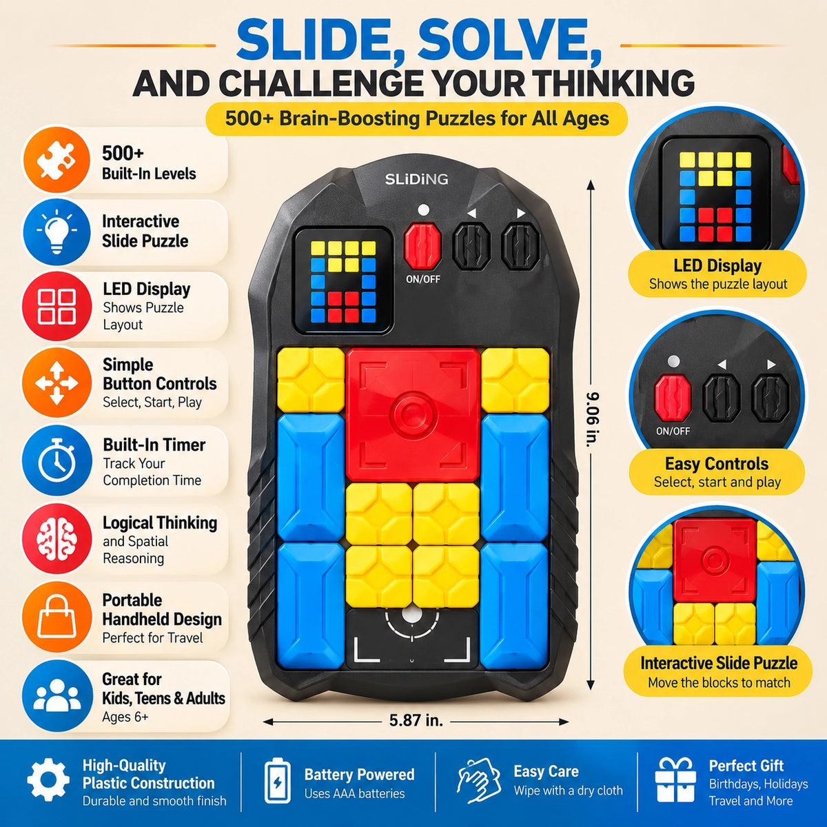 Super Slide Puzzle Game