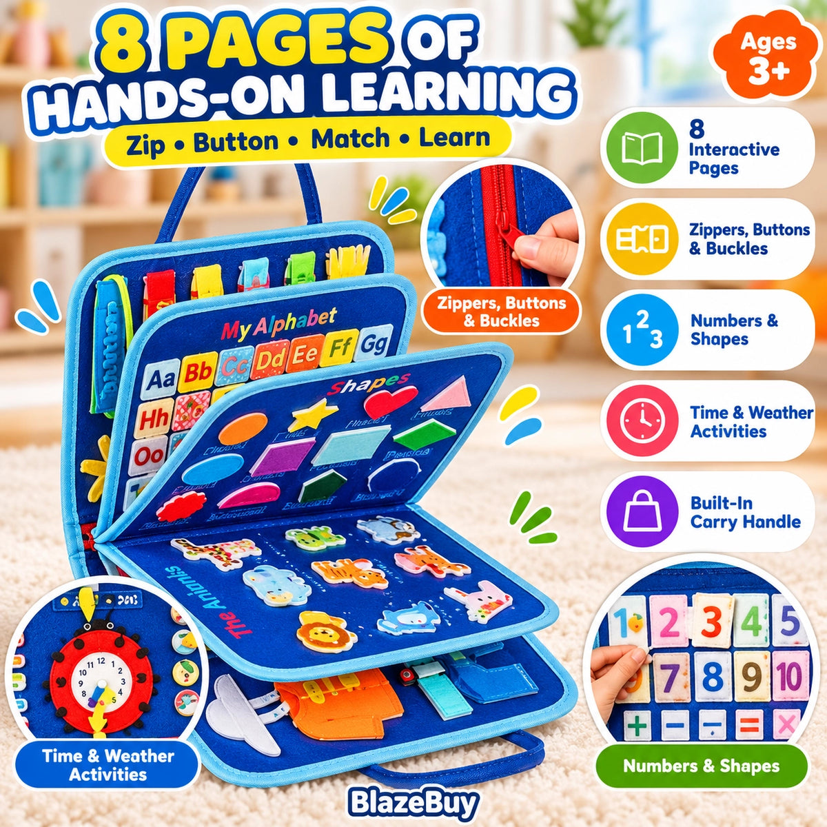 Montessori Busy Learning Board