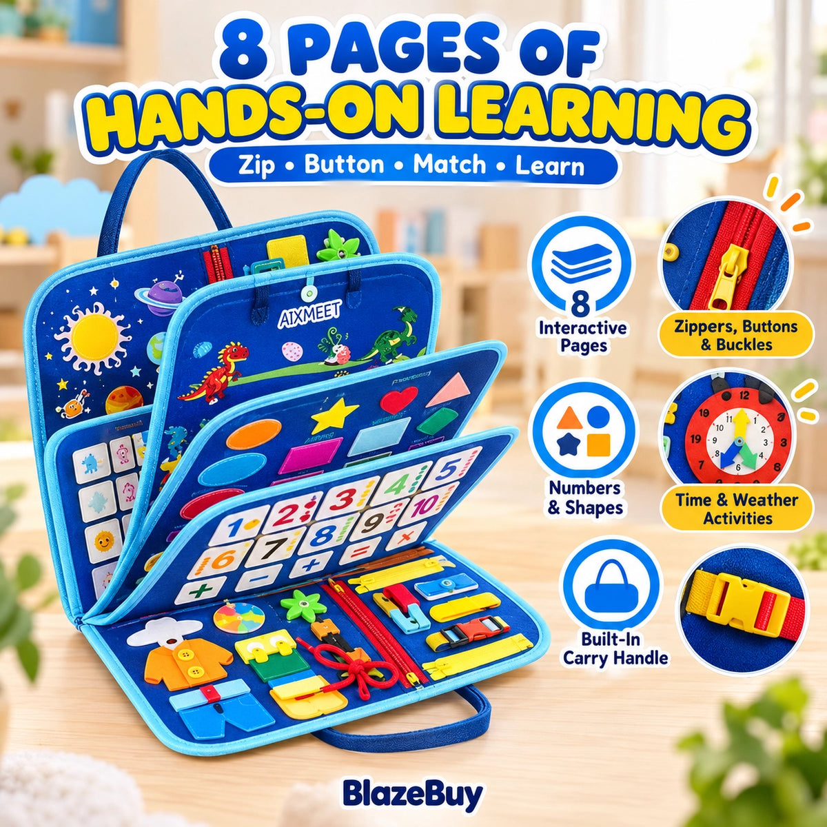 Montessori Busy Learning Board