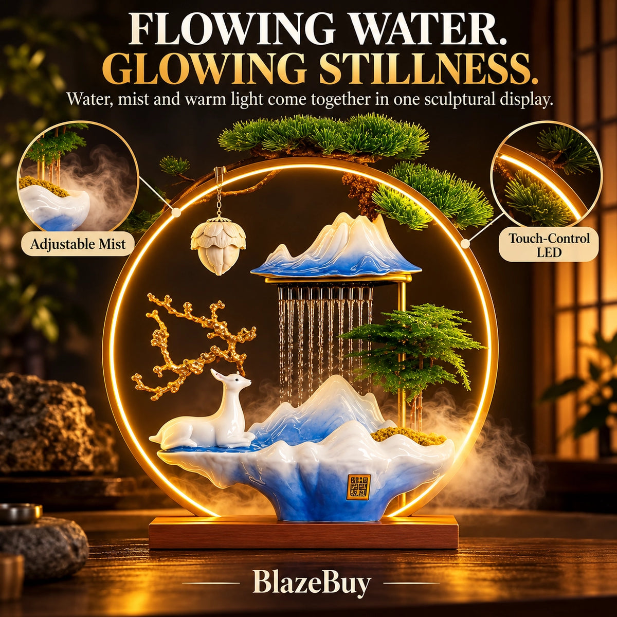 Zen Deer Water Fountain Collection