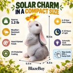Solar Bunny Garden Statue