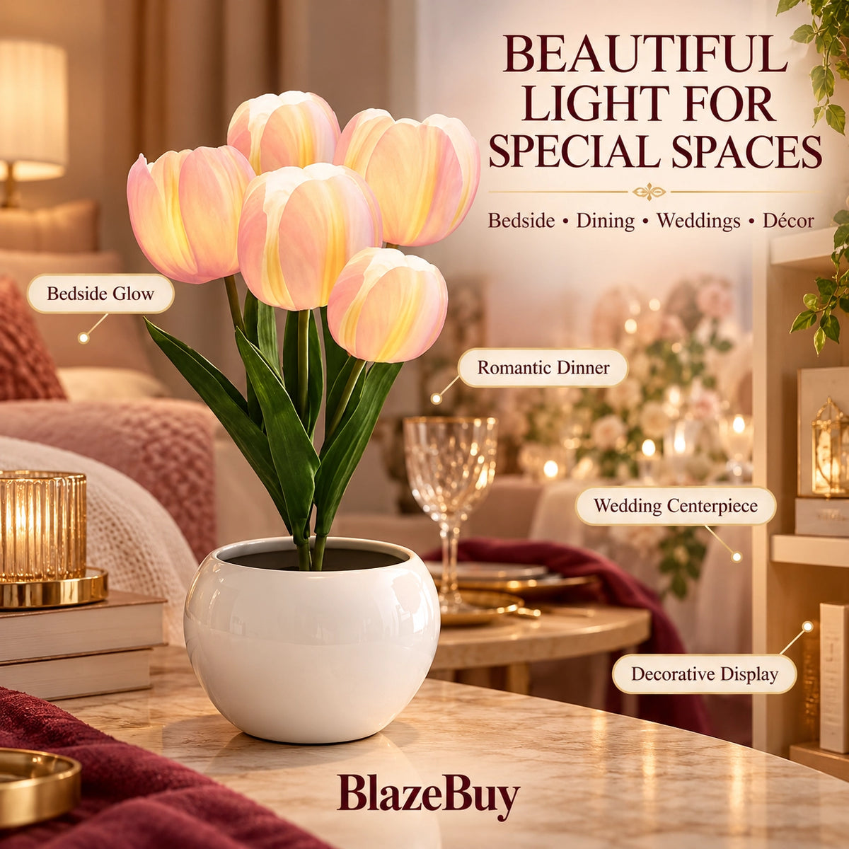 Tulip Flower Table Lamp