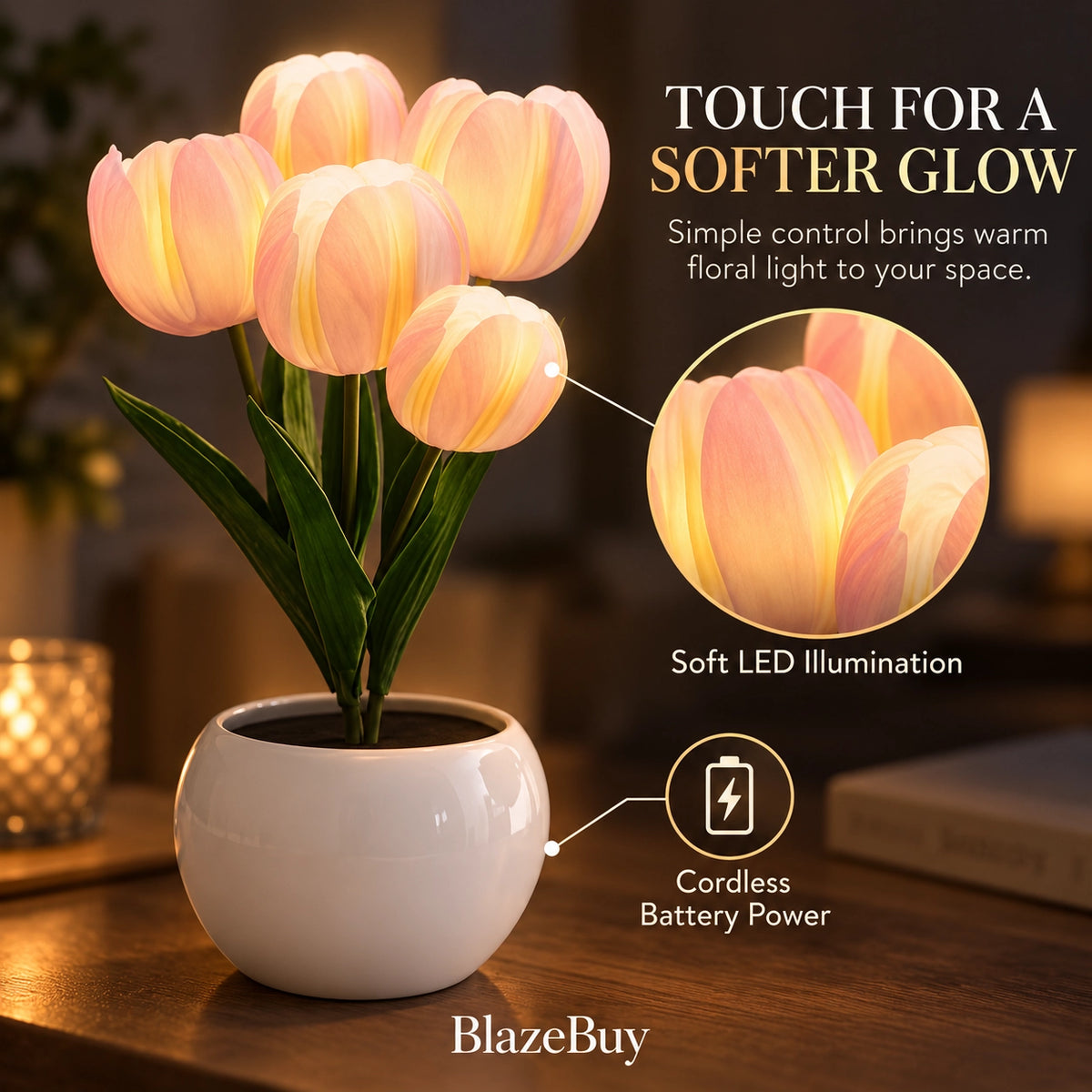 Tulip Flower Table Lamp