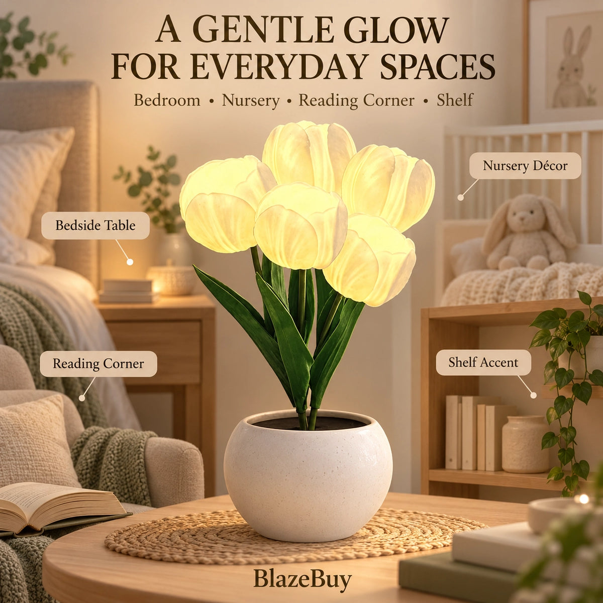 Tulip Flower Table Lamp