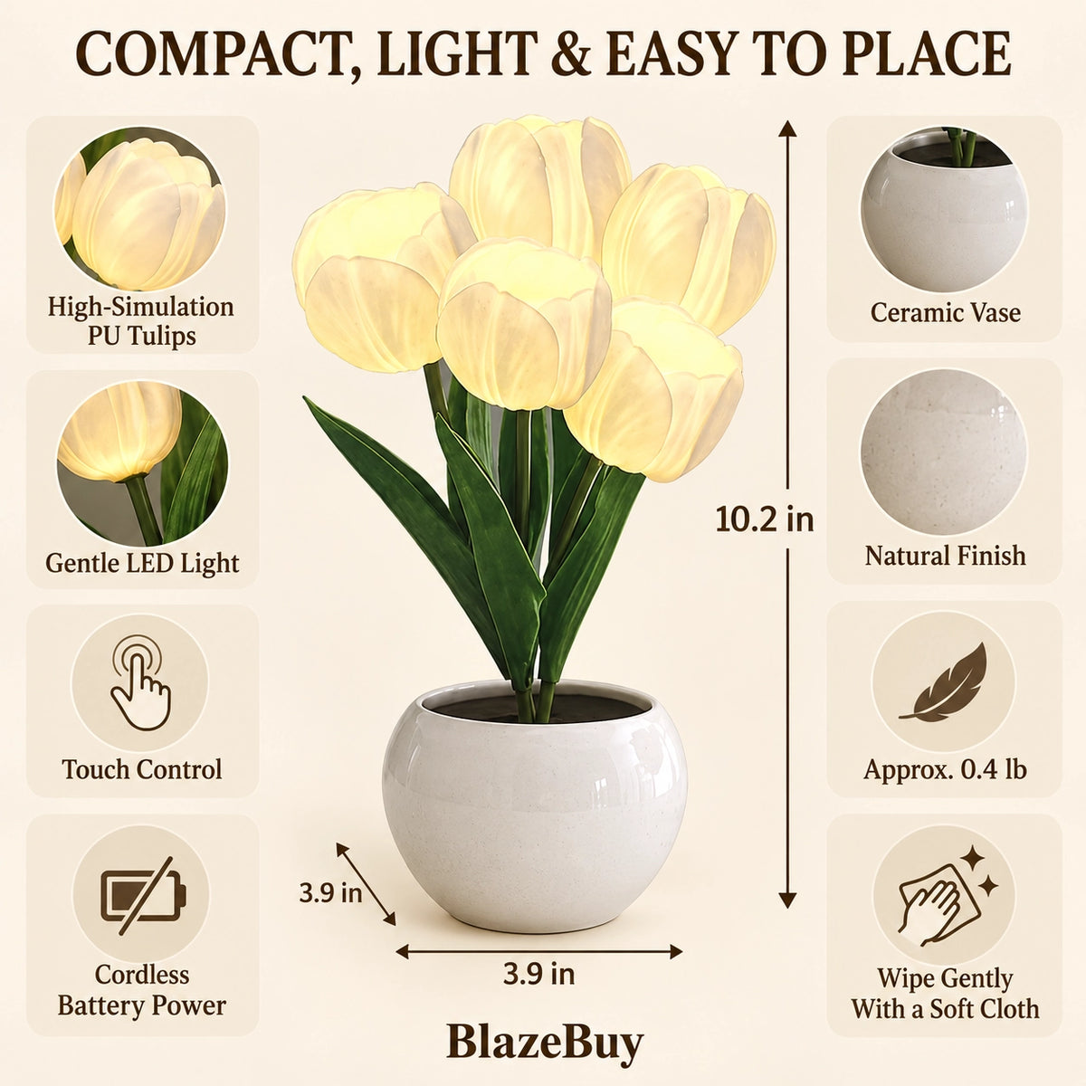 Tulip Flower Table Lamp