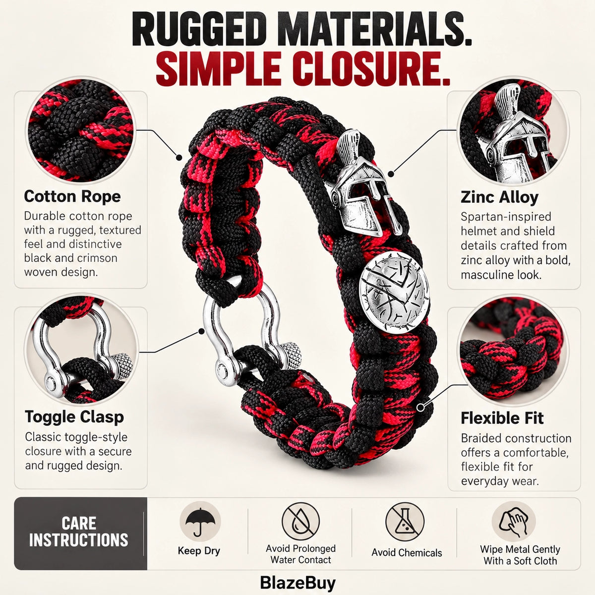 VikingShield Spartan Bracelet