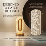 LumiOval Crystal Table Lamp