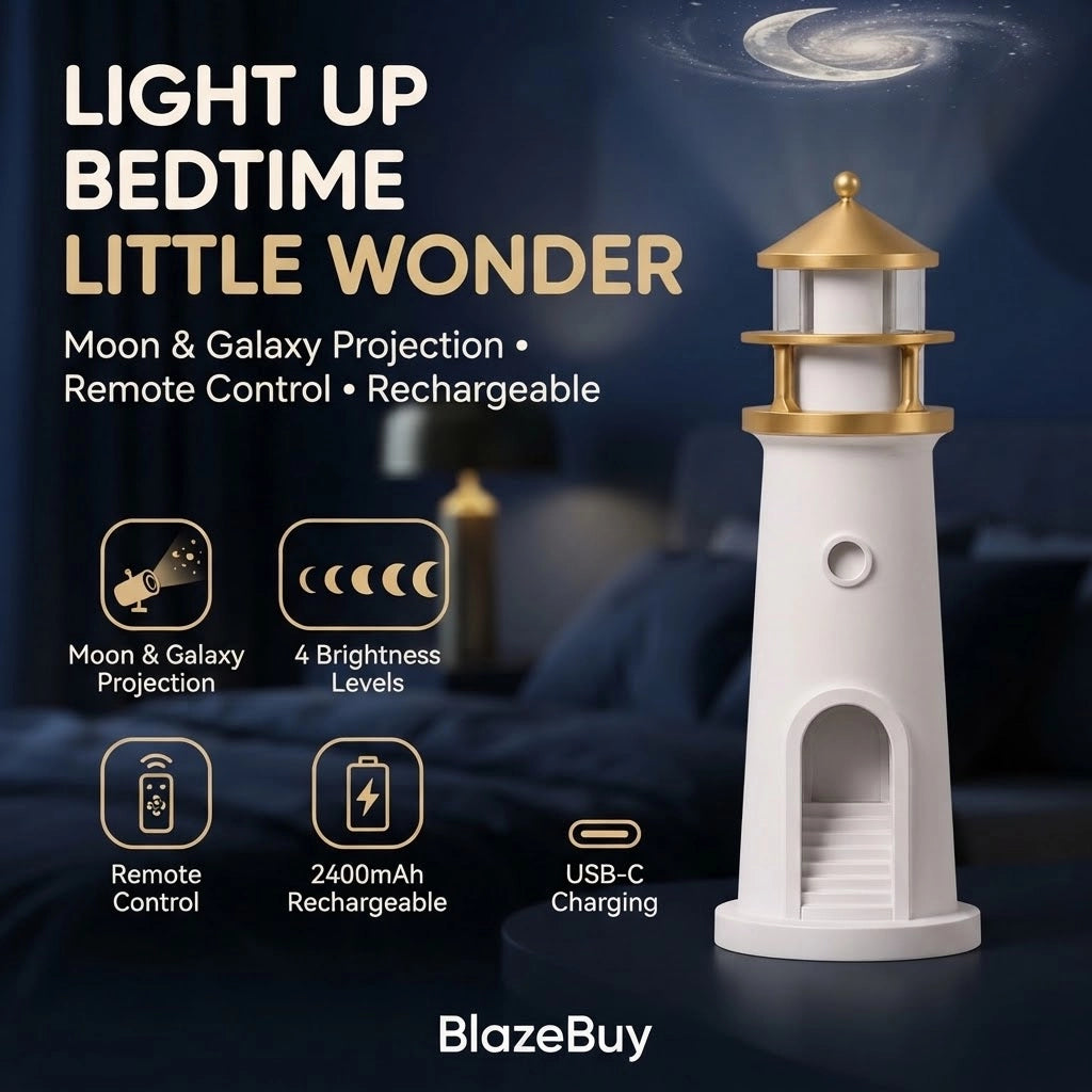 Moon Lighthouse Night Lamp
