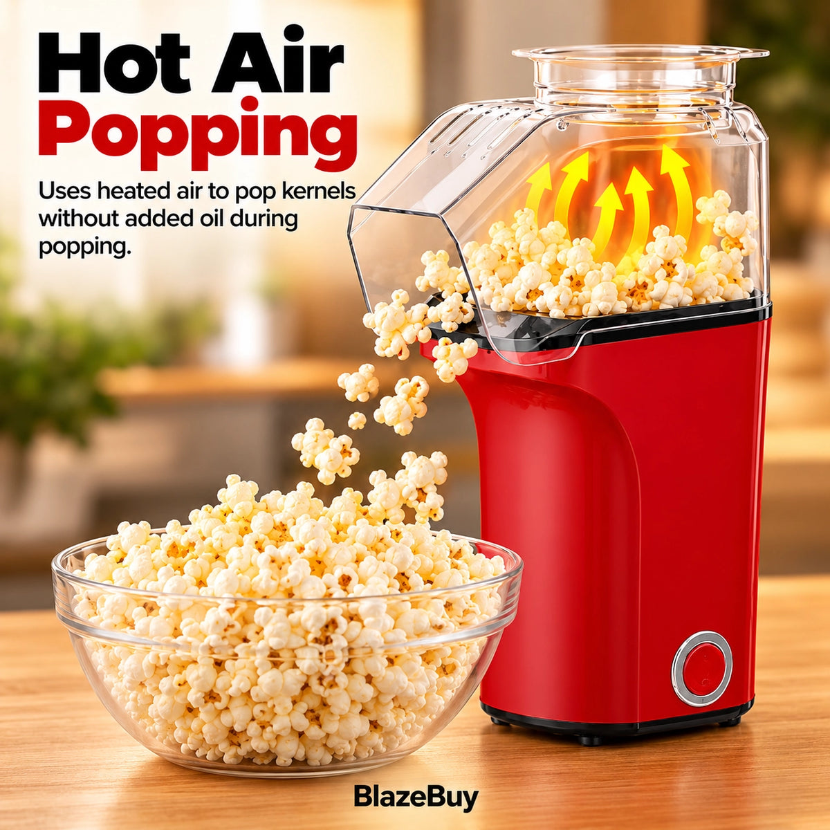 Hot Air Popcorn Maker