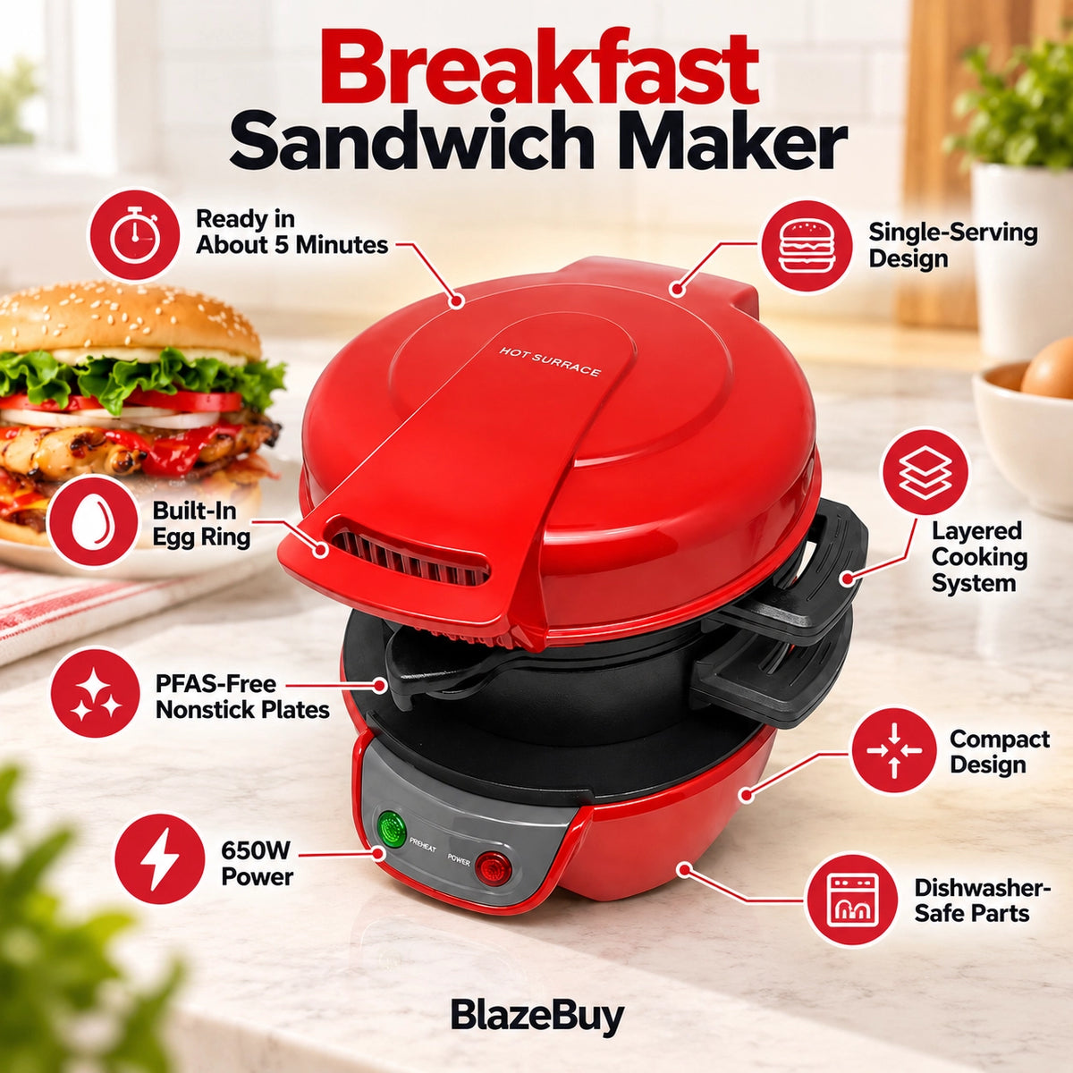 Breakfast Sandwich Maker