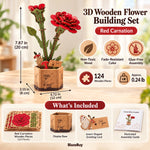 Wooden Bloom 3D Flower Puzzle