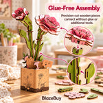 Wooden Bloom 3D Flower Puzzle