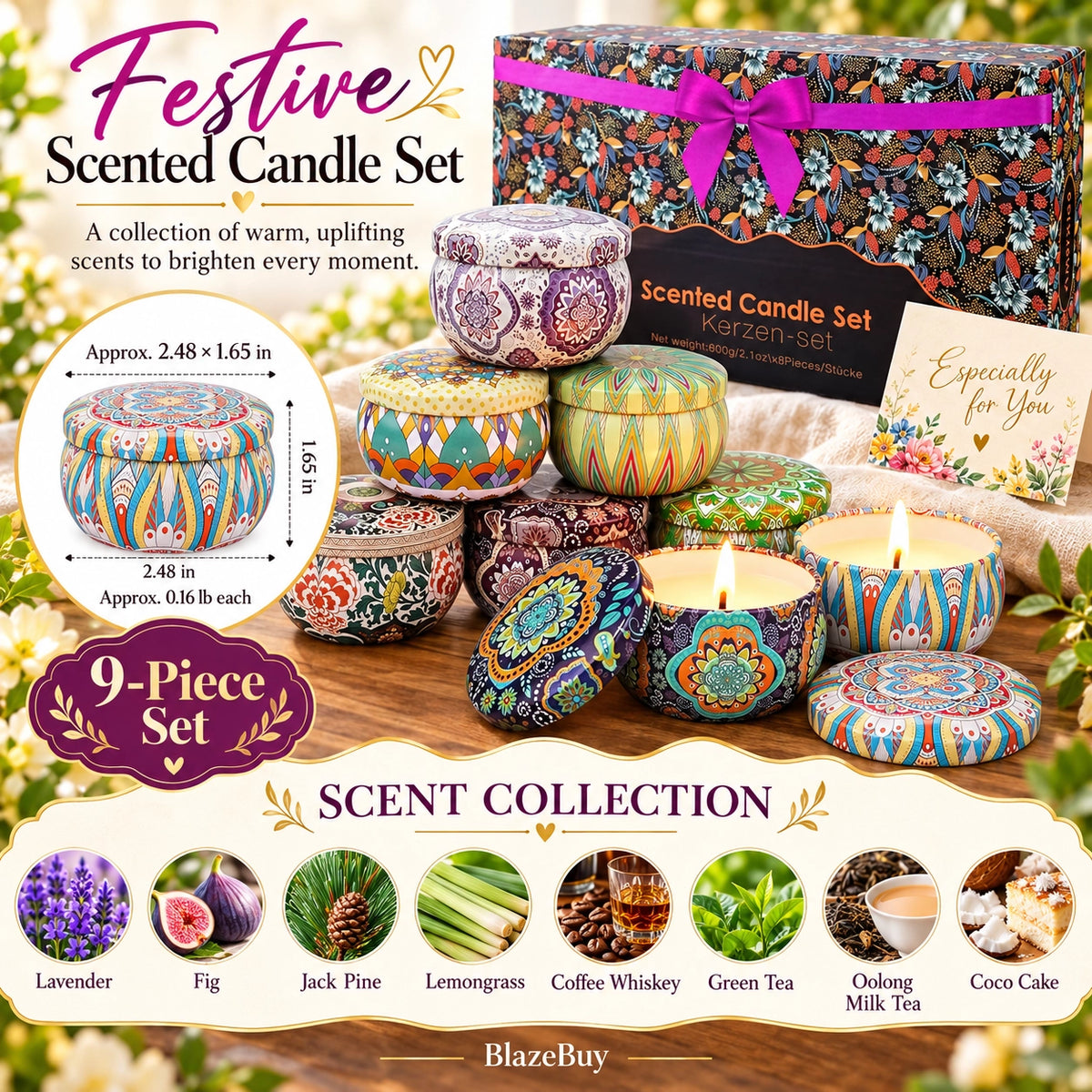 Scented Candle Gift Set Collection