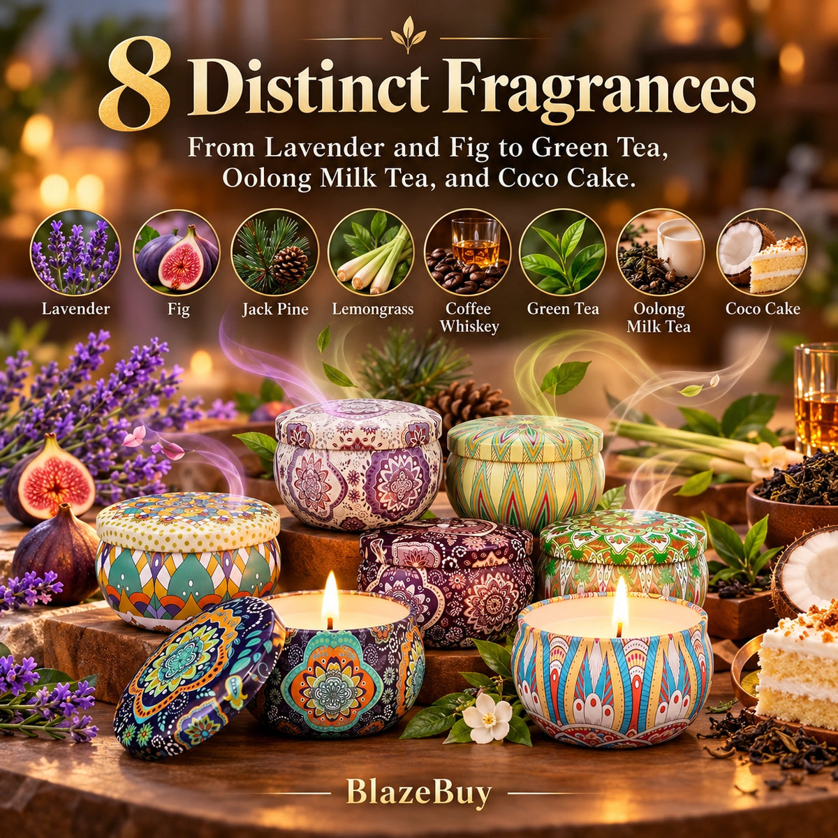 Scented Candle Gift Set Collection