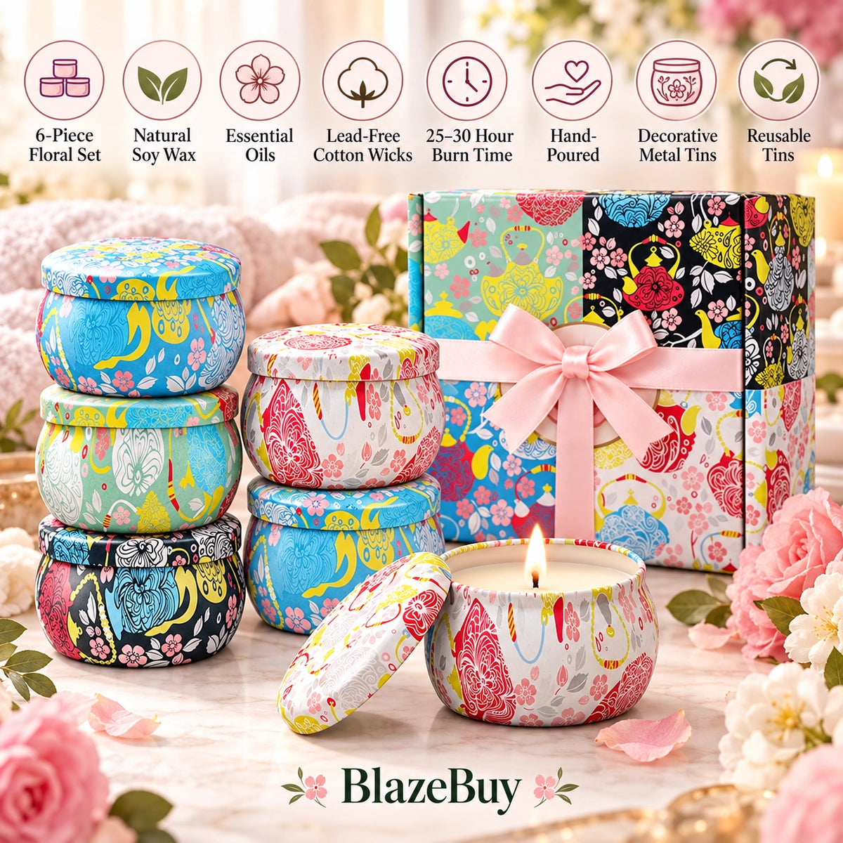 Scented Candle Gift Set Collection