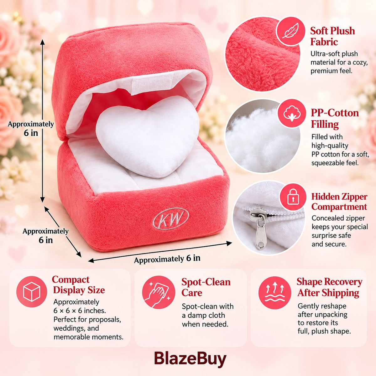 Plush Dog Ring Bearer Box