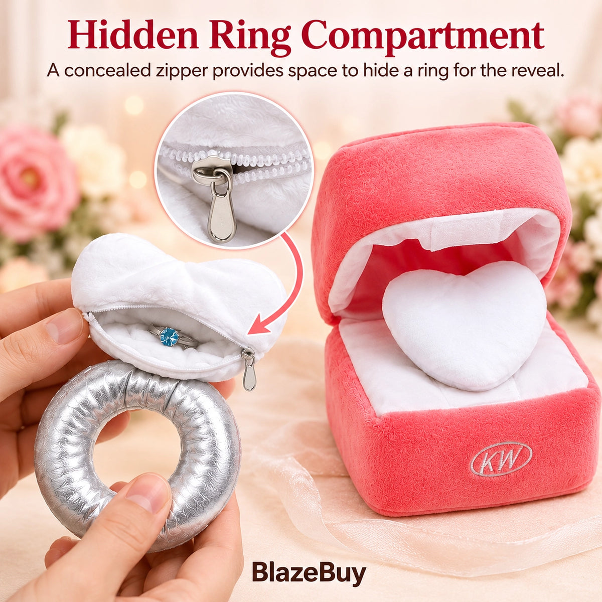 Plush Dog Ring Bearer Box