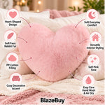Heart-Shaped Fluffy Pillow