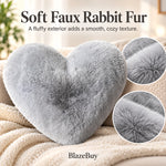 Heart-Shaped Fluffy Pillow