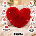 Heart-Shaped Fluffy Pillow