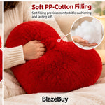 Heart-Shaped Fluffy Pillow