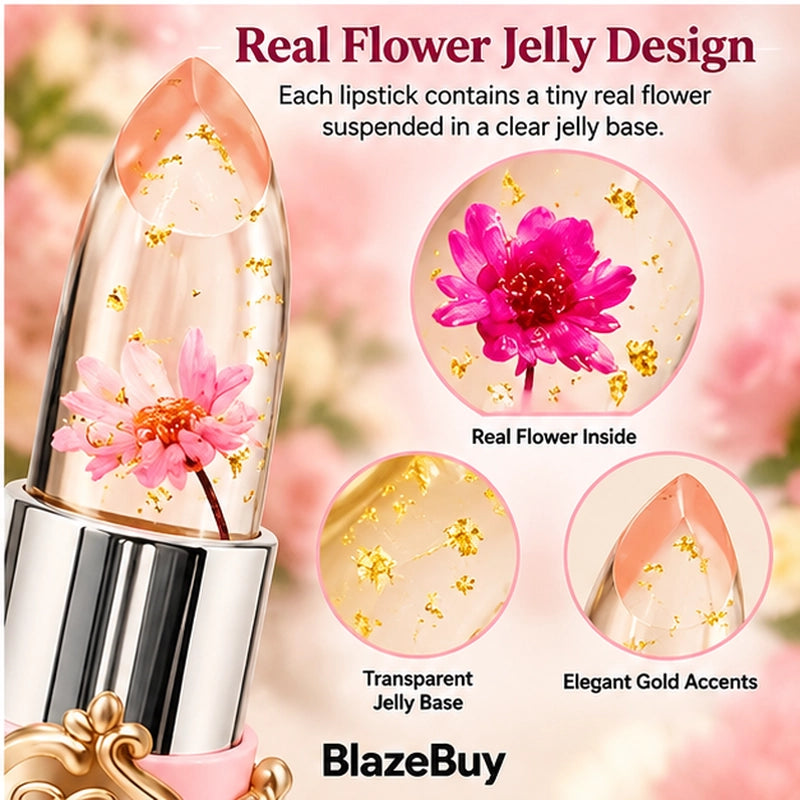 Flower Jelly Lipstick Set
