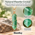 Fluorite Gemstone Jewelry Set
