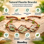 Fluorite Gemstone Jewelry Set