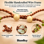 Fluorite Gemstone Jewelry Set