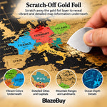 Scratch-Off World & USA Map Set
