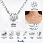 Moissanite Solitaire Pendant Necklace