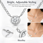 Moissanite Solitaire Pendant Necklace